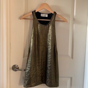 ALC Essex silk lined tank top